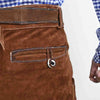 Men's Authentic Suede Lederhosen Antiqued with Waist Belt Oktoberfest Outfit 