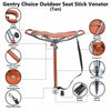 Outdoor Shooting Stick Adjustable Venator Leather Walking Seat Tan