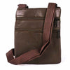 Stylish Leather Shoulder Bag Coffee Brown