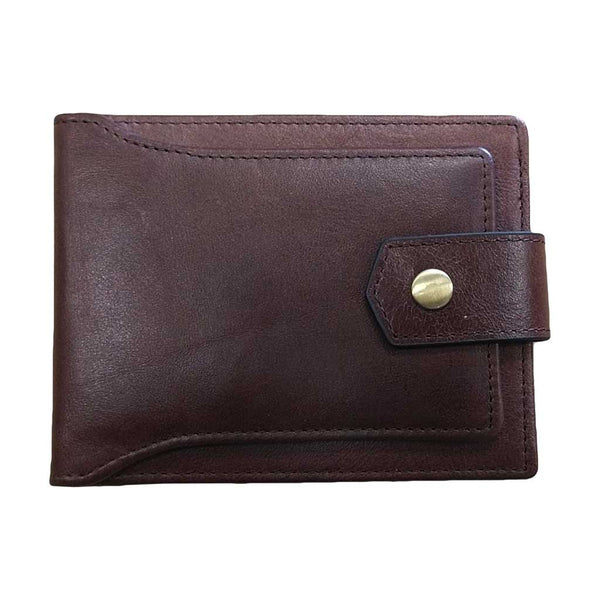 Vintage Leather Wallet Button Closure WTM209