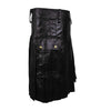 Customized Classic Leather Kilt Black