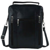 Leather Messenger Bag Black ZipZap Leather Handbag