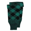 Scottish Kilt Hose Top Diced Green & Black