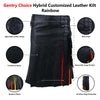 Hybrid Customized Leather Utility Kilt Rainbow