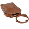 Leather Messenger Bag Tan ZipZap Leather Handbag