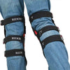 RIDERACT® Adult’s Knee Protectors SafeMode-v1 Red Knee Guards