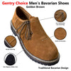 Bavarian Men's Suede Leather Shoes Golden Brown