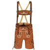 Men's Oktoberfest Costume Suede Leather Short Lederhosen 