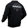 RIDERACT® Motorcycle Sweat Shirt Black Reinforced with Aramid Fiber