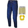 RIDERACT® Men's Riding Jeans Dark Blue Reinforced with Aramid Fiber