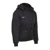 RIDERACT® Women Motorcycle Hoodie Black Reinforced