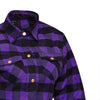 RIDERACT® Women's Reinforced Flannel Shirt Road Series Purple