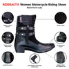 RIDERACT® Women Motorcycle Fashion Riding Shoes Black Rock-Lady