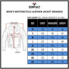 RIDERACT® Motorcycle Leather Jacket Brando Adjustable