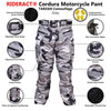RIDERACT® Cordura Waterproof Motorcycle Pant TARZAN Camouflage Grey