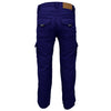 RIDERACT® Men Cotton Cargo Motorcycle Pant Blue