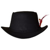 Traditional Bavarian Country Man Wool Hat Black