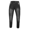 RIDERACT® Women's Bikers Style Jeans Black Reinforced with Aramid Fiber