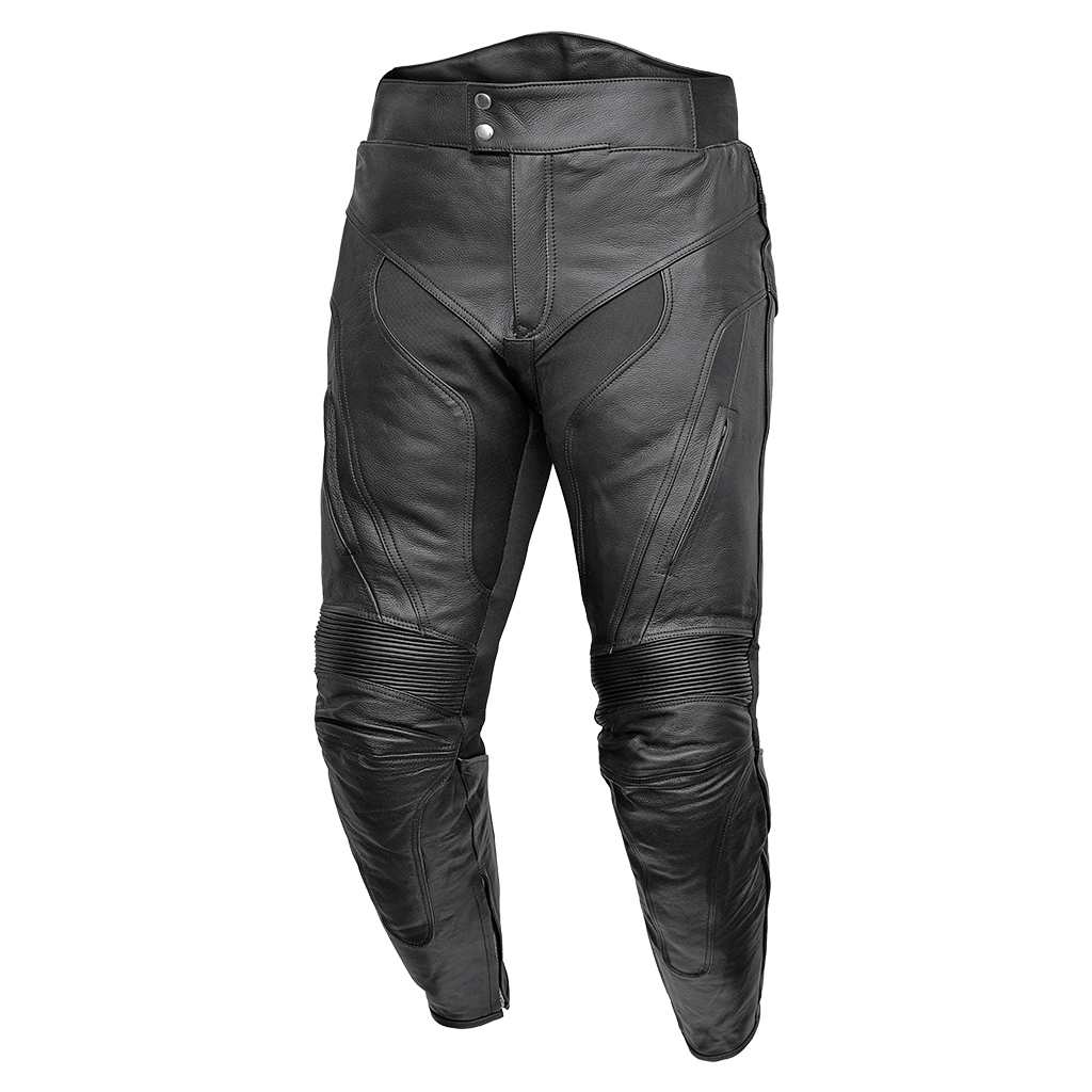 Rideract Motorcycle Pants Leather Men Motorbike Road Pant Armored