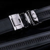 Adjustable Leather Belt Auto locking Horse Silver Buckle 101E