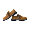 Bavarian Men's Suede Leather Shoes Golden Brown
