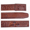 Fashion Designer Croc Pattern Leather Belt Alligator Pin Buckle