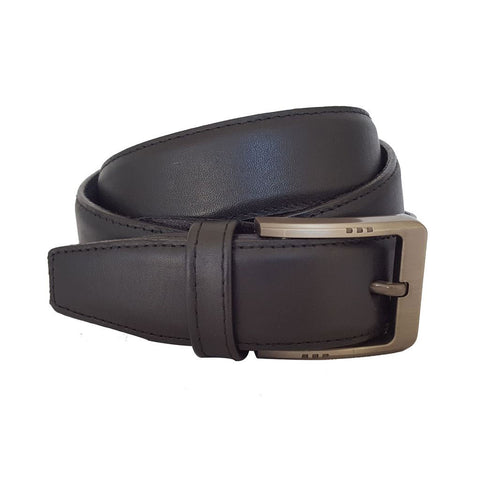 Casual Business Leather Belt Black Nauki