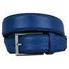 Men's Dress Leather Belt Salika Blue