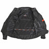 RIDERACT® Motorbike Jacket Martial Black Leather