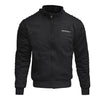 RIDERACT® Riding Motorcycle Hoodie Black Reinforced with Aramid Fiber