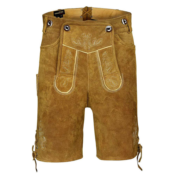 Men's Suede Leather Short Lederhosen 