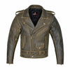 RIDERACT®  Vintage Brando Distress Leather Jacket