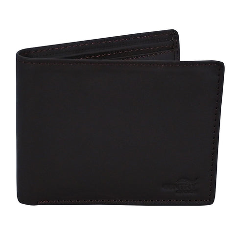 Luxury Leather Wallet Dark Brown
